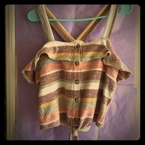 Madewell Tie Top Size Small